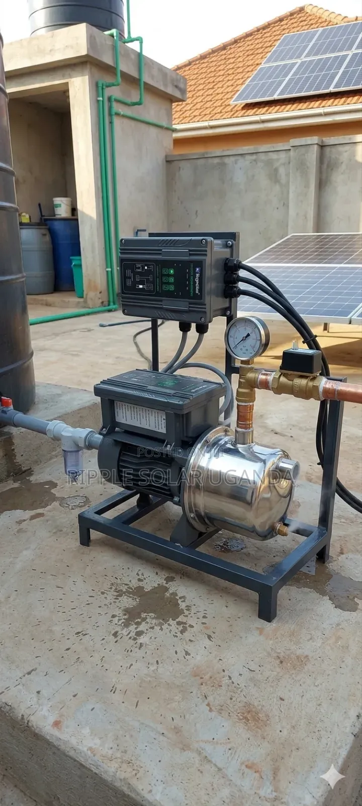 750w Solar Surface Water Pump 45m Head High Pressure Kampala