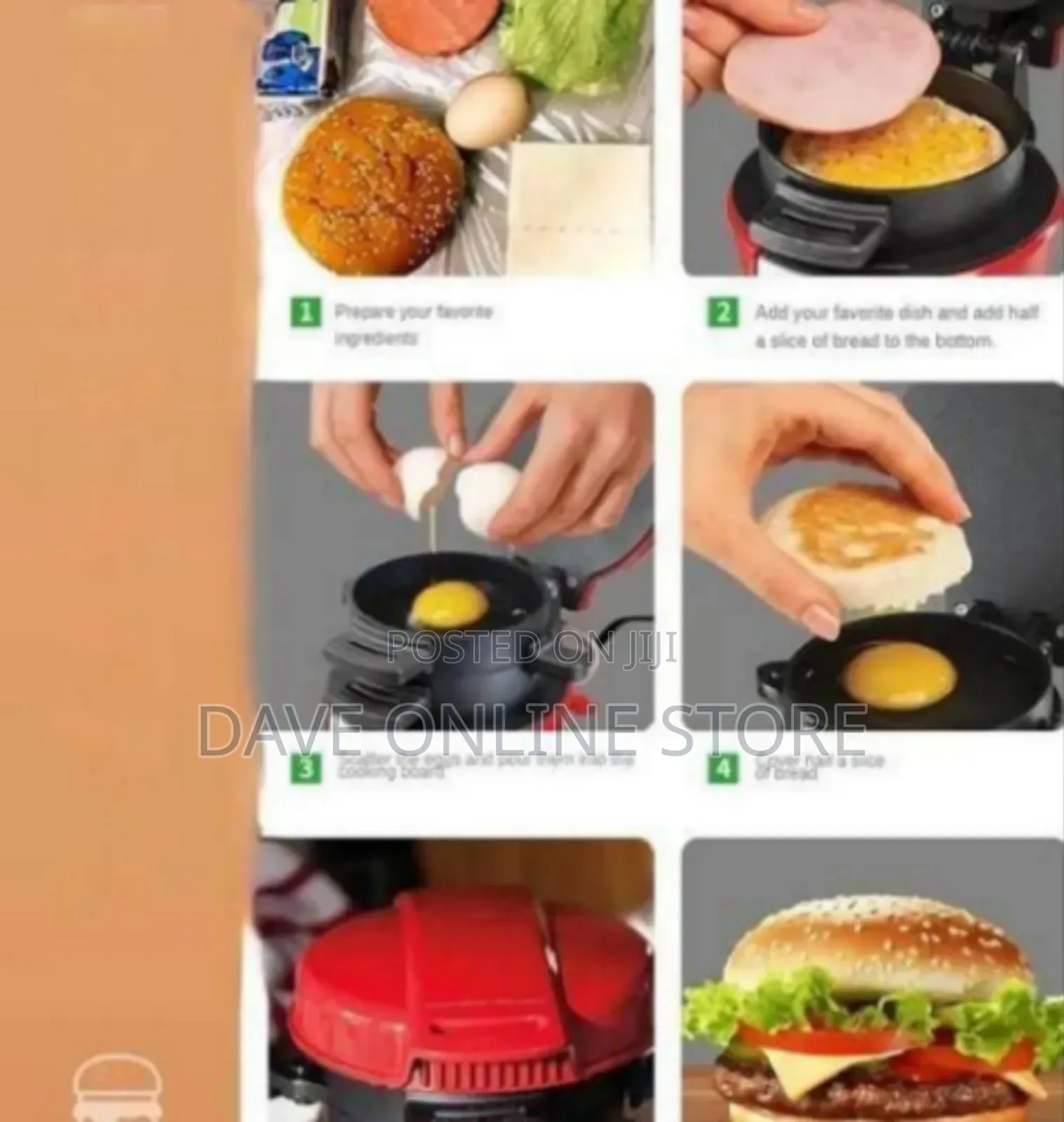 Raf Breakfast Sandwich Maker / Fast Breakfast Station