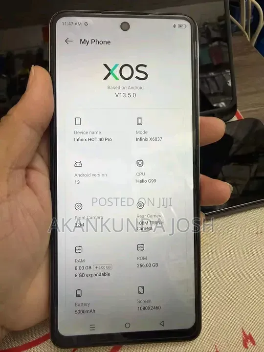 New Infinix Hot 40 Pro 256 GB Gold
