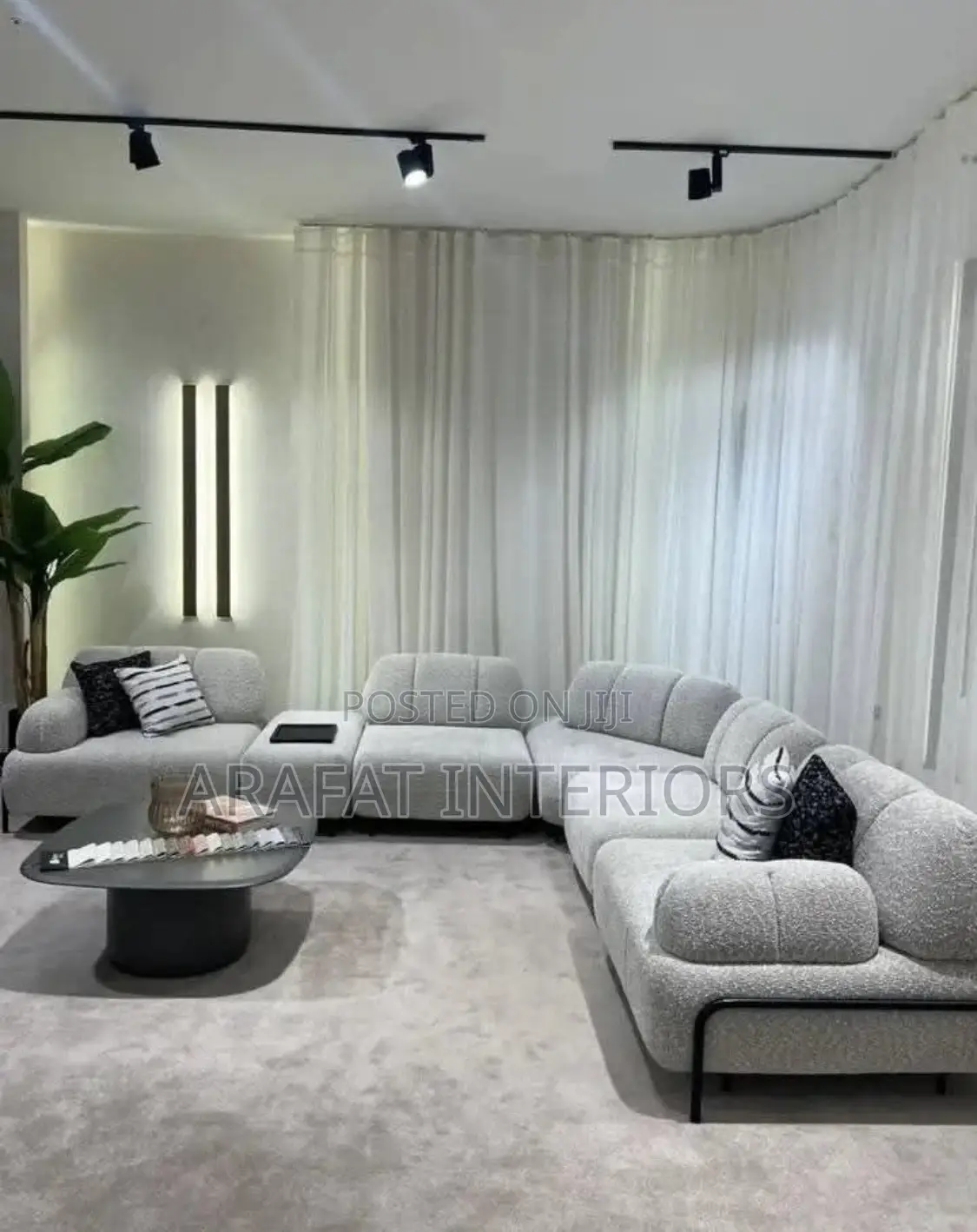 Soft Textures, Strong Presence 6 Seater Sofa