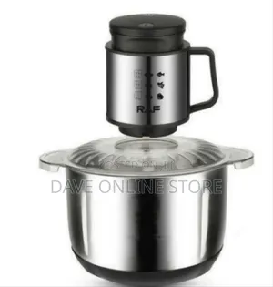 Raf Multi-Function Electric Food Chopper With Stainless Steel Bowl