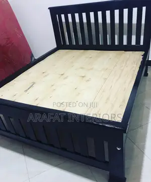 5by6 Bold Matte Black Barcode Bed