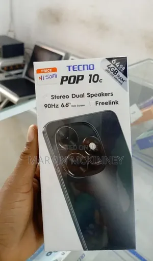 New Tecno Pop 10C 64 GB Black