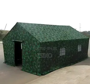 An Army Green Camping Tent
