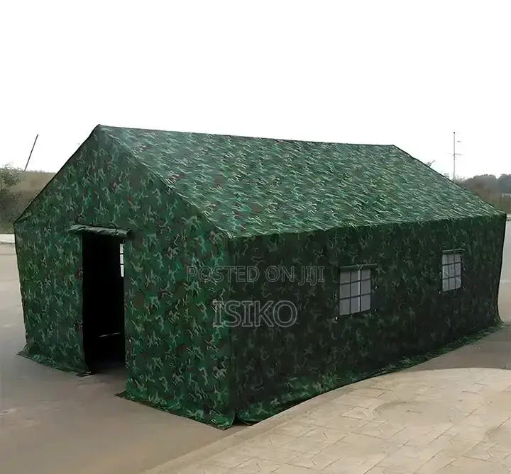 An Army Green Camping Tent