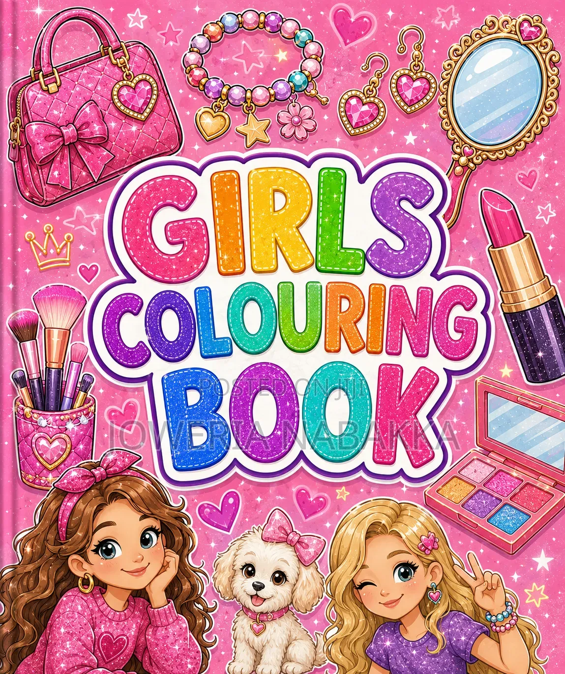 Girls Animated Colouring Book