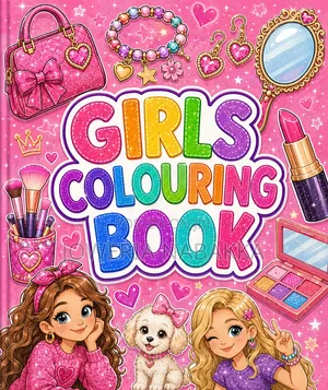 Girls Animated Colouring Book