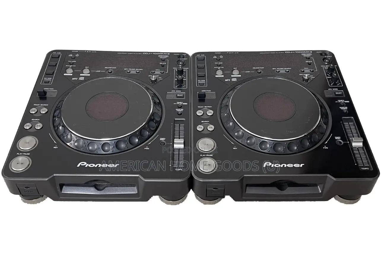 Pioneer CDJ-1000mk3 Pair Dj Cd Player Set Mp3 Hot Cue Vinyl Mode Black