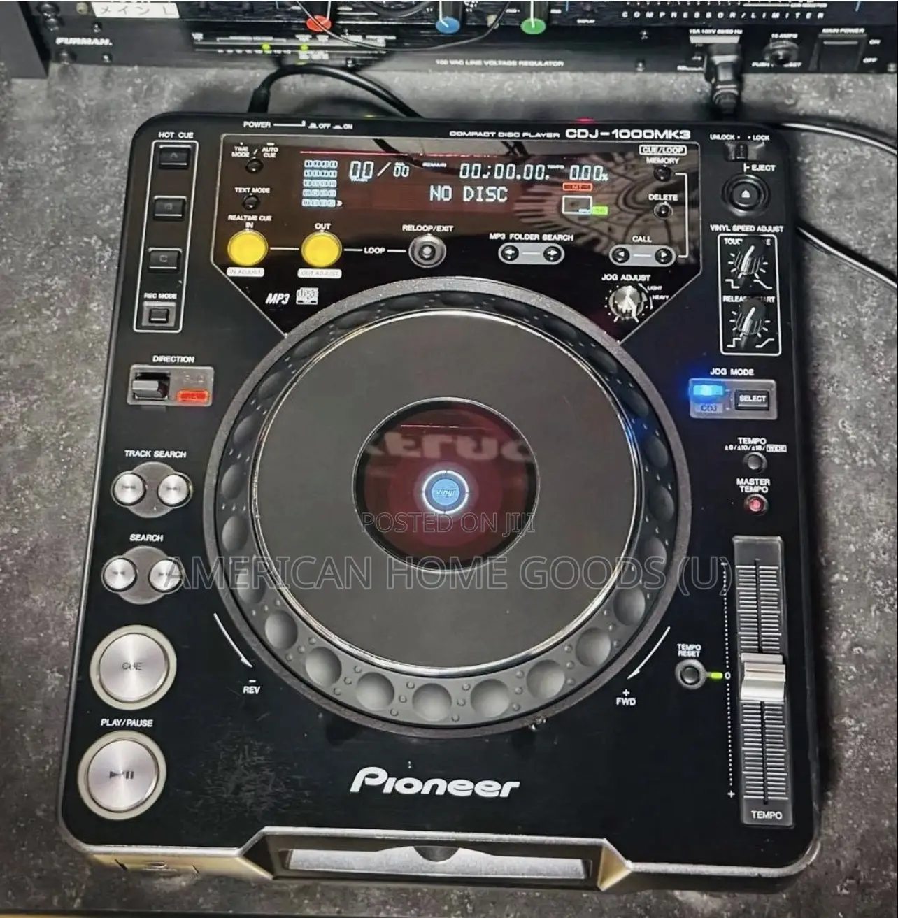 Pioneer CDJ-1000mk3 Pair Dj Cd Player Set Mp3 Hot Cue Vinyl Mode Black