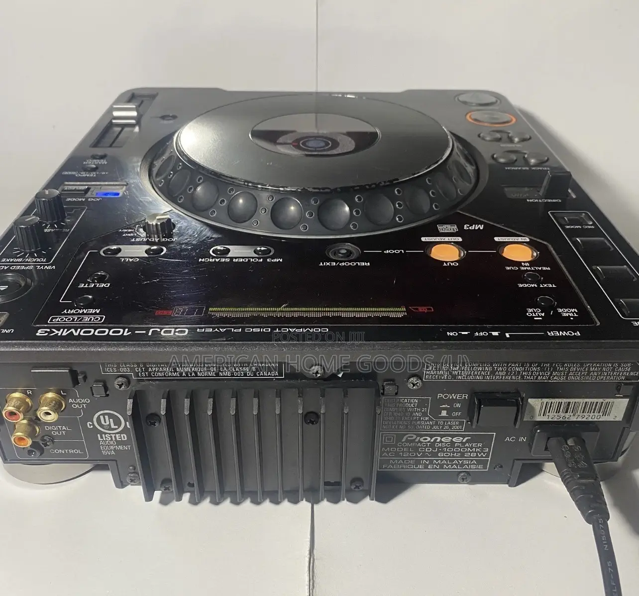 Pioneer CDJ-1000mk3 Pair Dj Cd Player Set Mp3 Hot Cue Vinyl Mode Black
