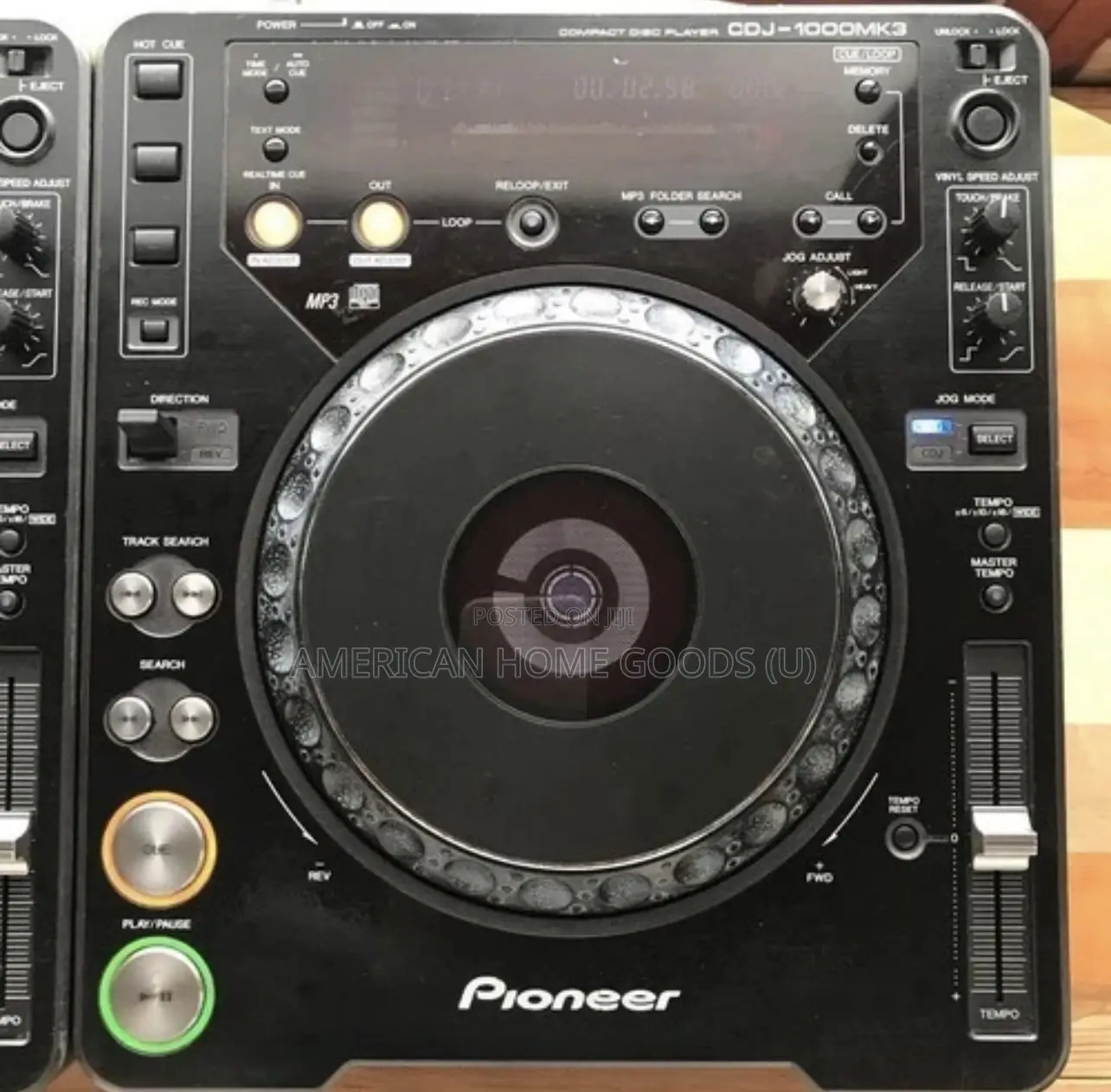 Pioneer CDJ-1000mk3 Pair Dj Cd Player Set Mp3 Hot Cue Vinyl Mode Black