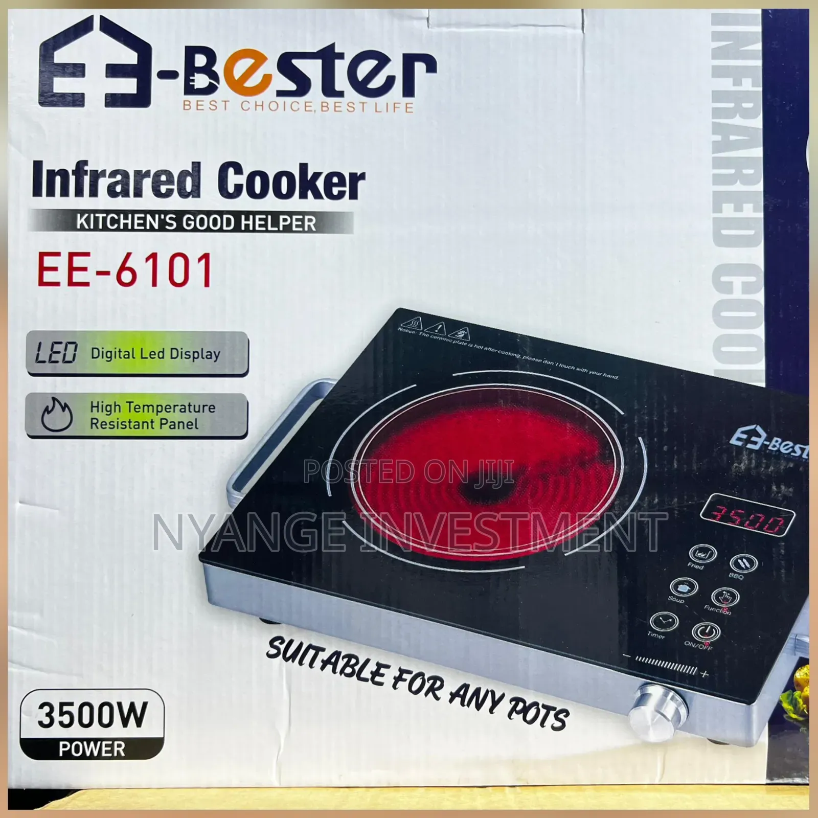 E-Bester Ee-6101 3500w Infrared Cooker. Infrared Cooker