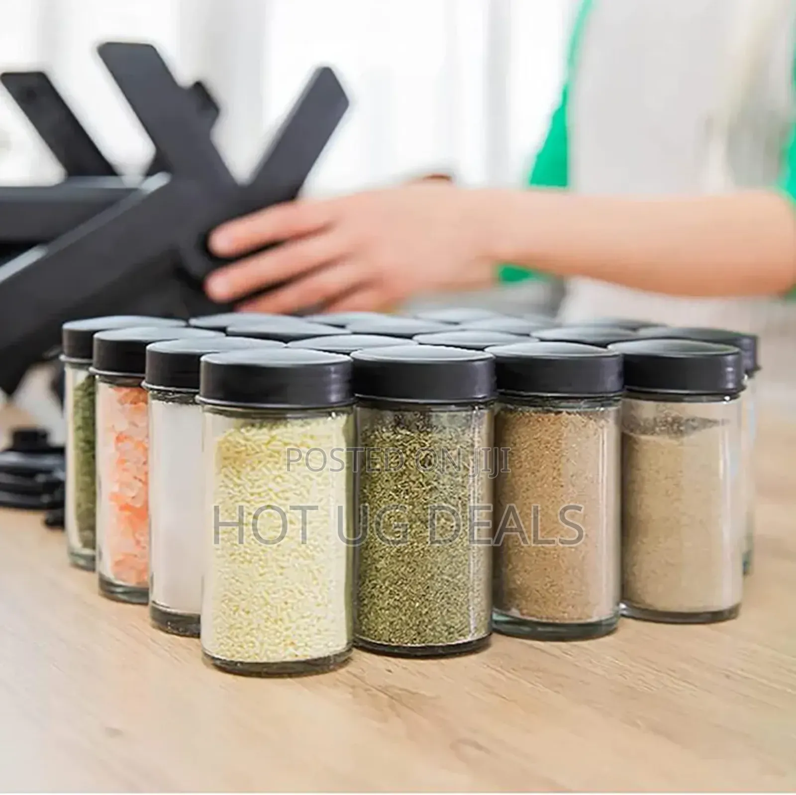 360° Rotating Spice Storage Organizers Seasoning Bottle Holder