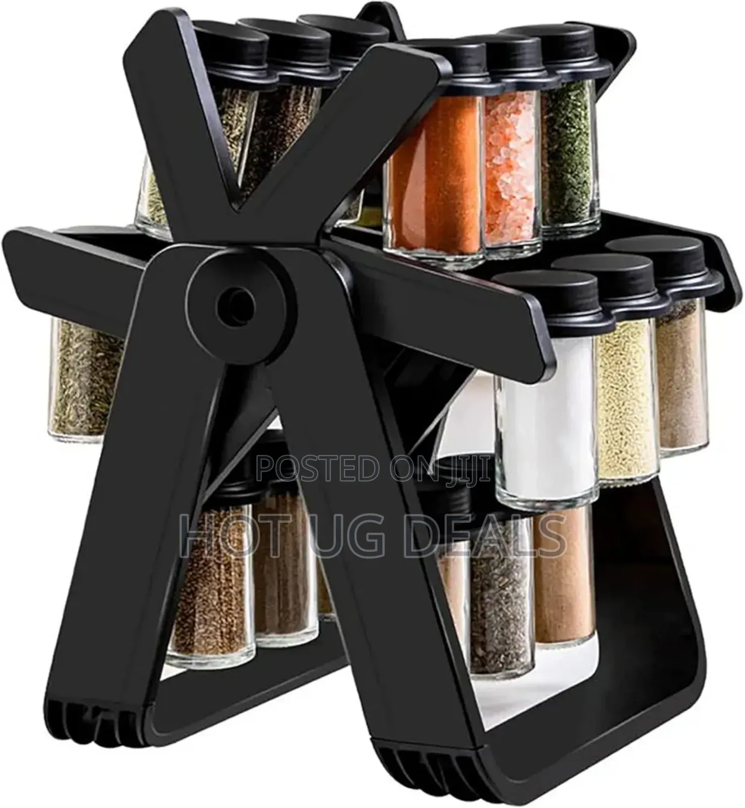 360° Rotating Spice Storage Organizers Seasoning Bottle Holder