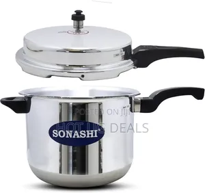 Sonashi 7.5l Pressure Cooker – Heavy-Base With Whistling Valve