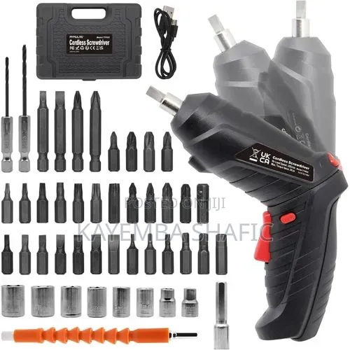Rechargeable Electric Screwdriver Portable Set, With 47pcs