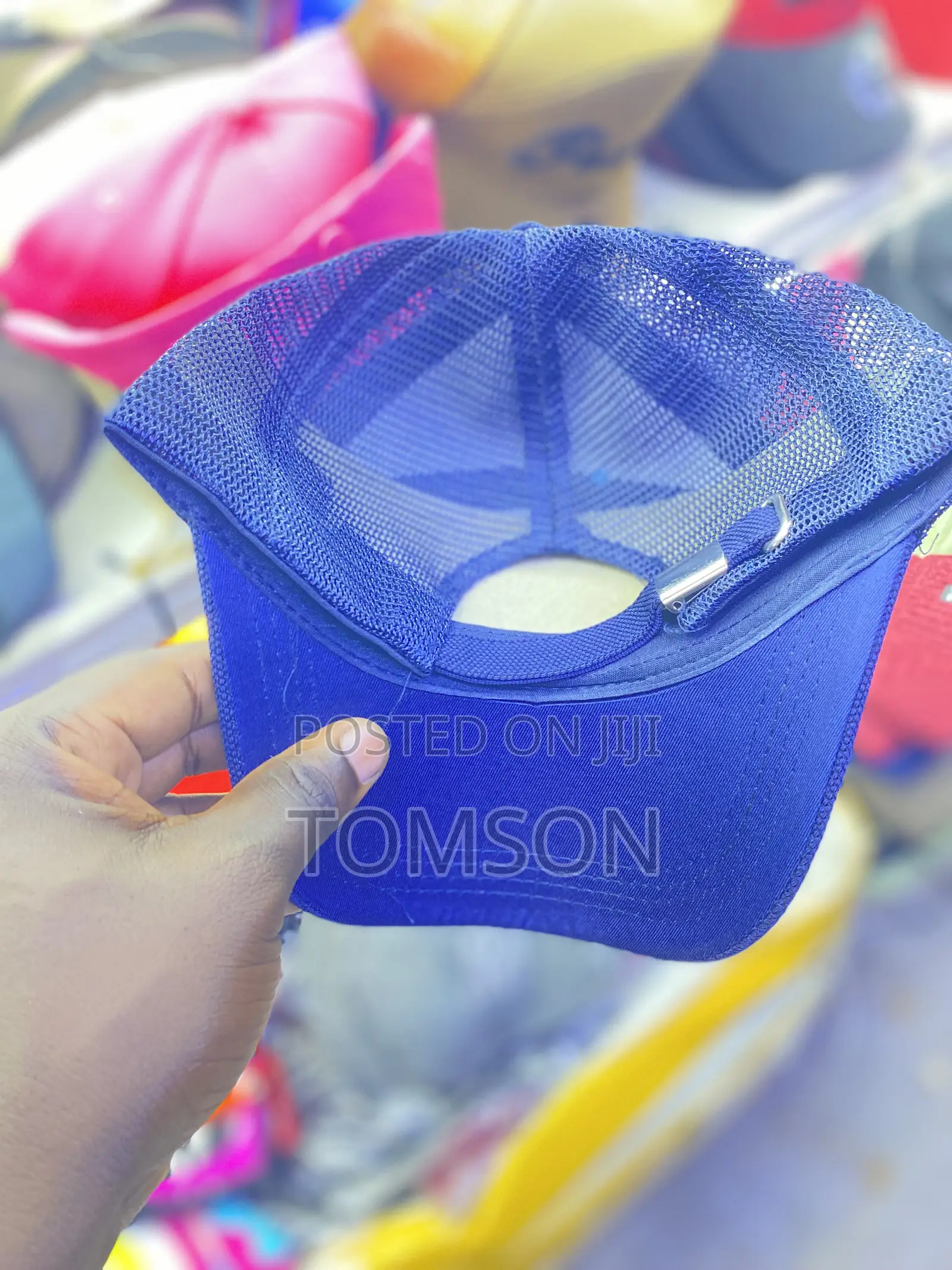 Unisex Royal Blue Mesh Trucker Cap (Adjustable Snapback)