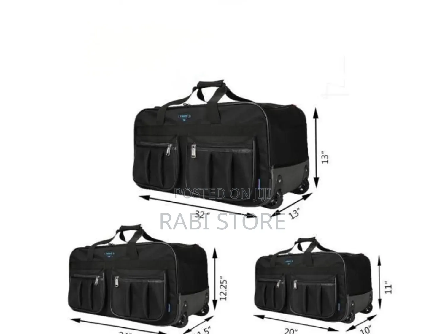 Omaya Black Bag With Wheels