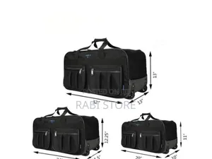 Omaya Black Bag With Wheels