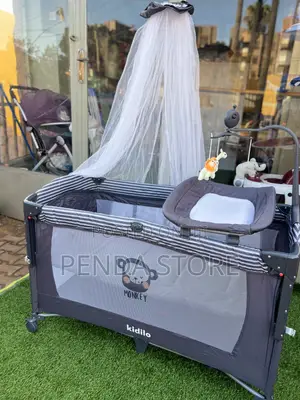 Baby Bed With Net – Foldable Infant Cradle With Mesh Cover