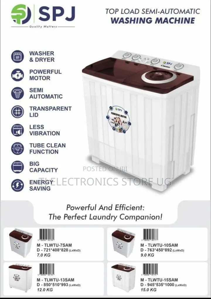 SPJ Washing Machine 7kg Twintub