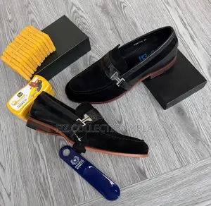 Franco Suede Black Loafer