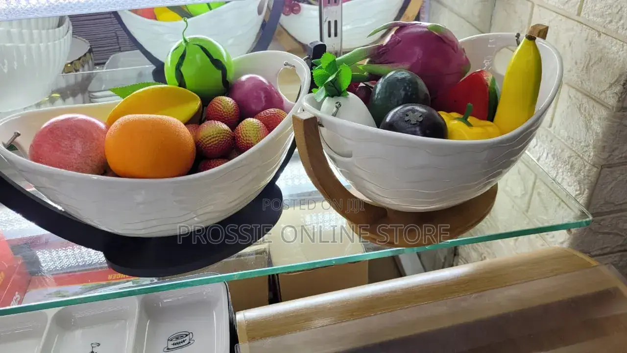 White Ceramic Fruit Bowl