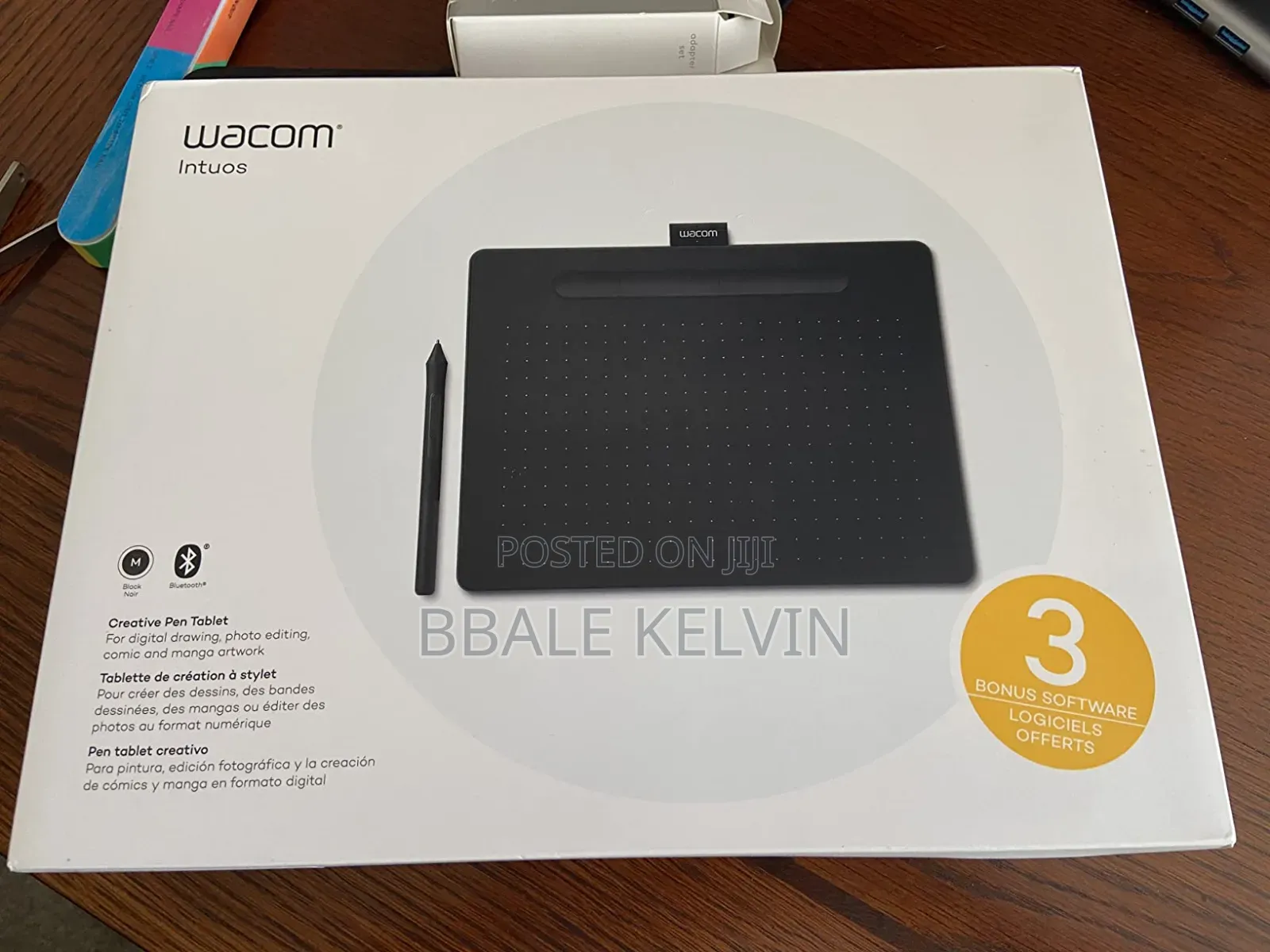 Wacom Intuos Bluetooth Wireless Graphics Drawing Tablet Medium