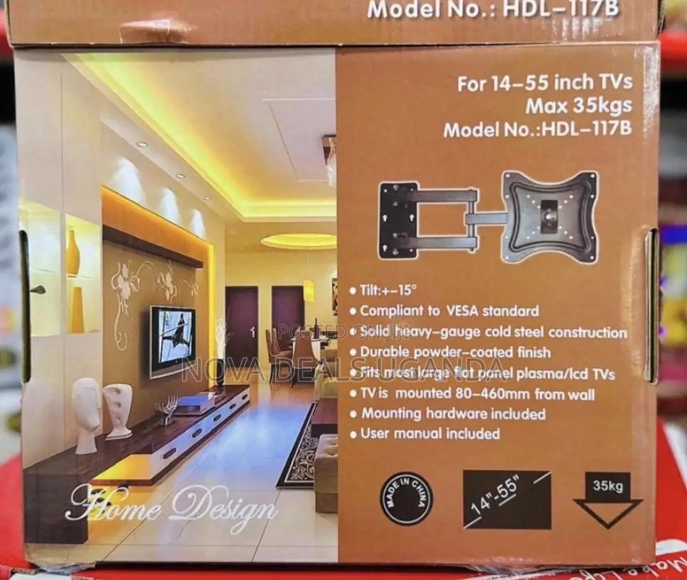Universal Rotating Wall Mount Bracket 14–55inch Heavy Duty Tv Holder