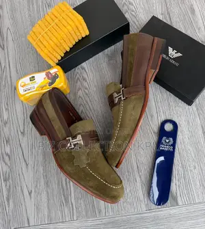 Franco Suede Green Loafer