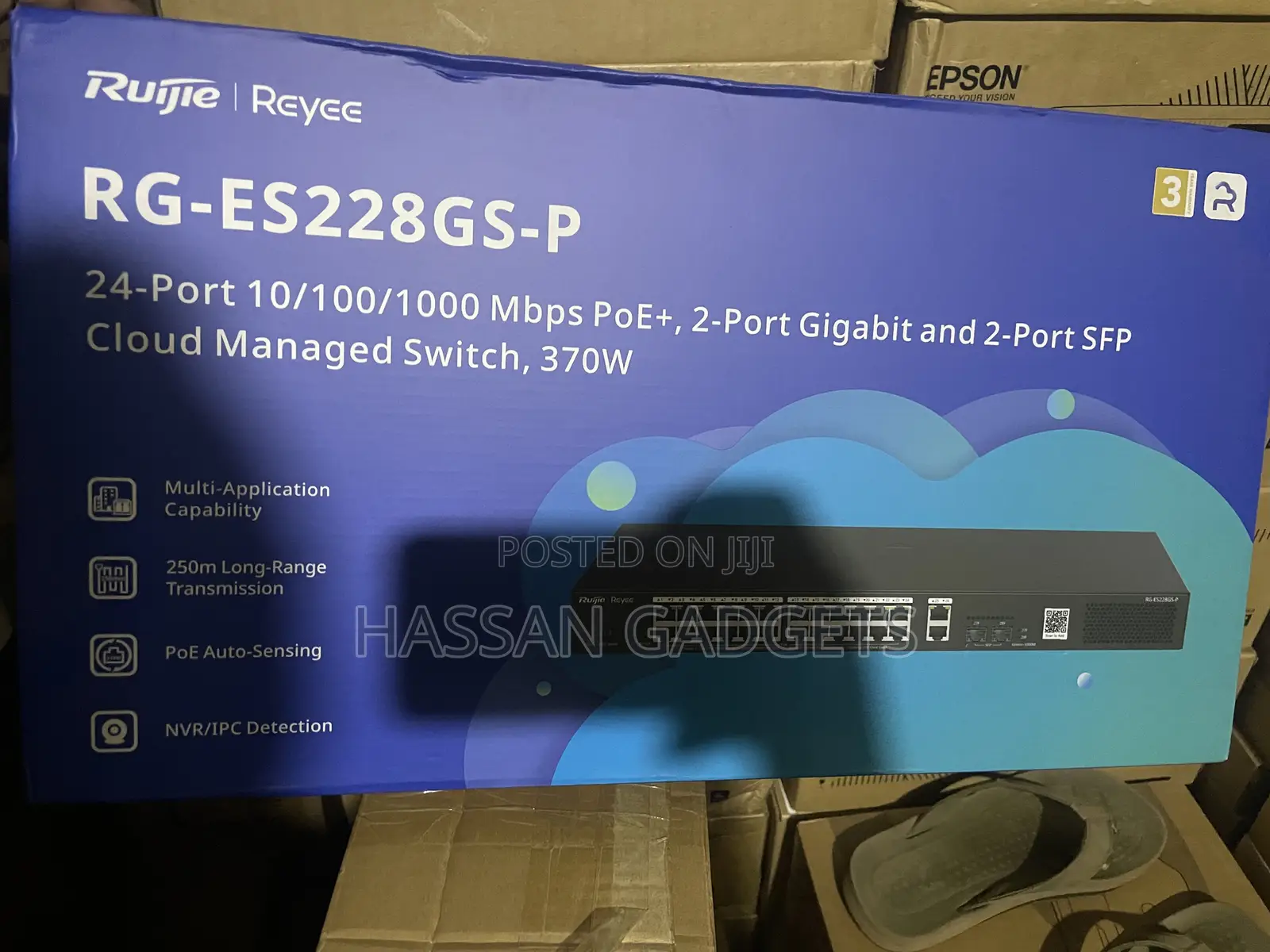 Rg-Es228gs-P 28-Port Gigabit , Poe Switch – 24 Poe+ Ports, 370w Power
