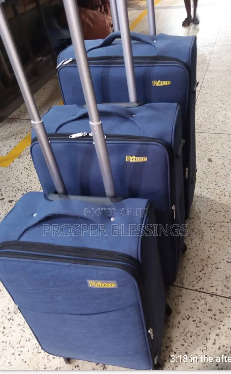 Aset of Fabric Suitcase