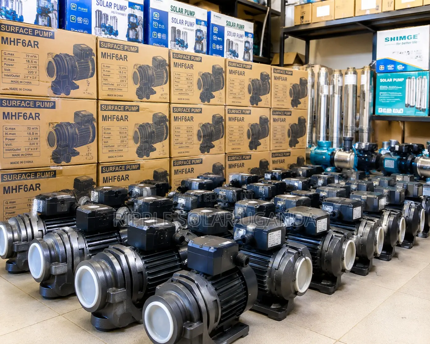 3hp Ac Surface Water Pump 18.5m Head 2.5 Inch High Flow Kampala