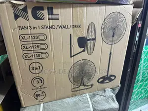 XCL 3-In1 Standing Fan 50cm Heavy Duty Adjustable Floor Wall Table Fan