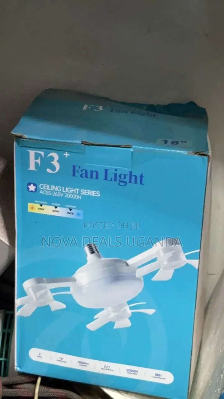 F3+ Fan Light 20000h Rechargeable Led Ceiling Fan Lamp Portable