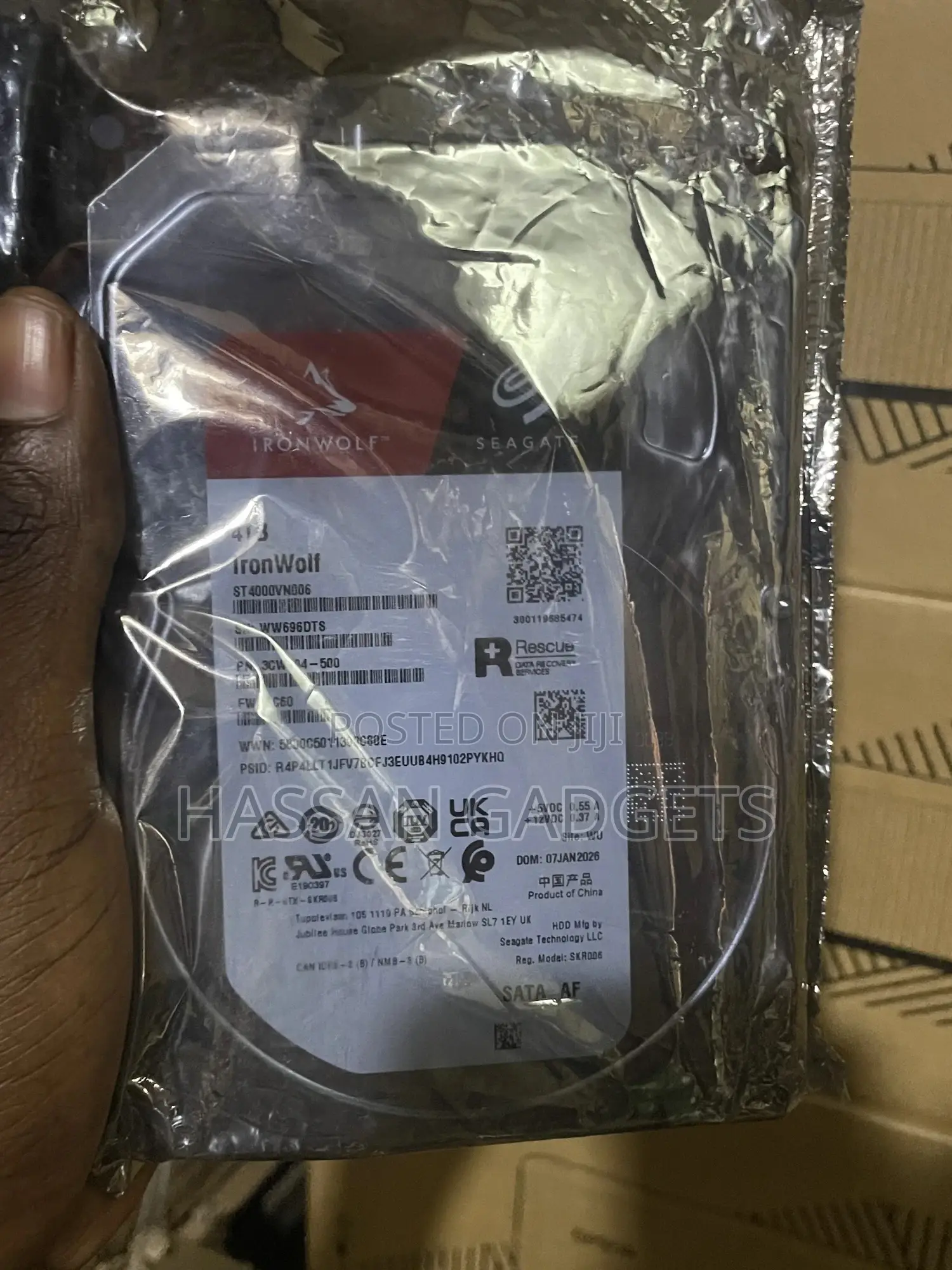 Seagate Ironwolf 4tb Nas Internal Hard Drive HDD CMR , Sata