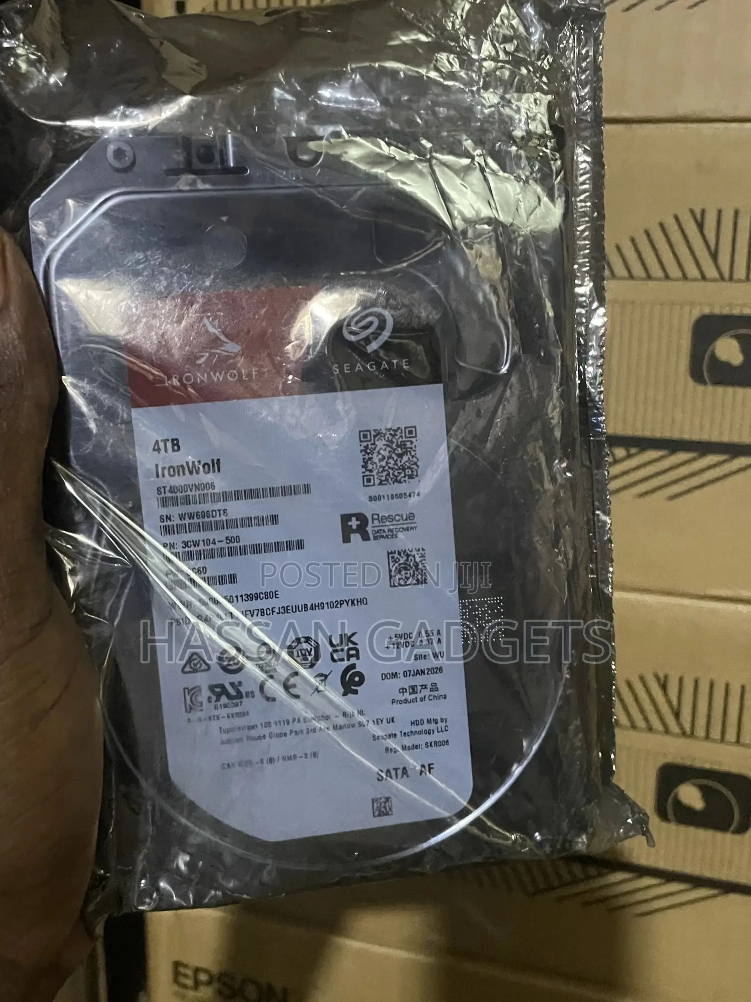 Seagate Ironwolf 4tb Nas Internal Hard Drive HDD CMR , Sata