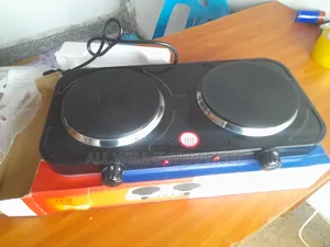 Double Solid Hotplate - Black
