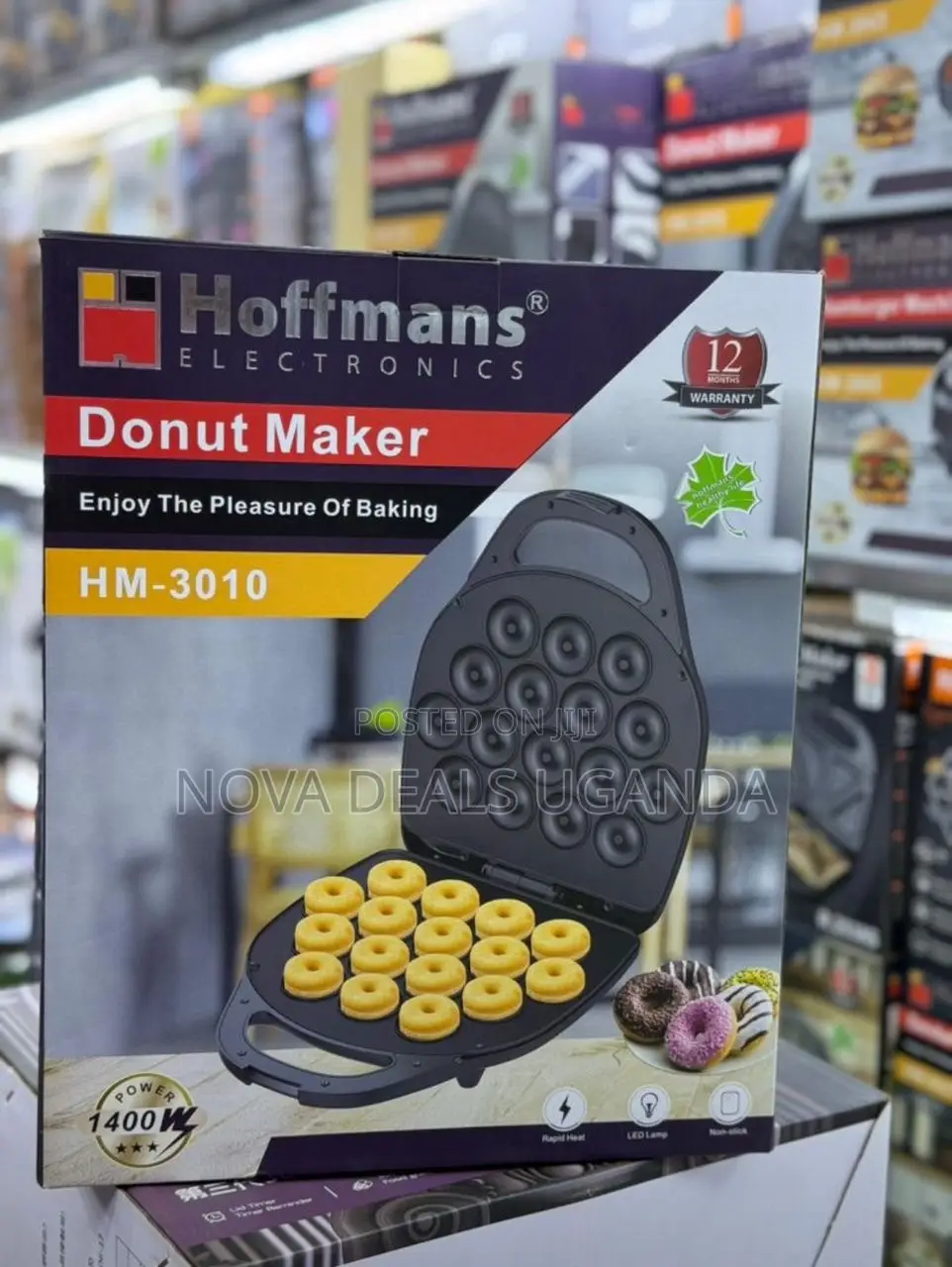 Hoffmans Hm-3010 Donut Maker 16pcs Electric Mini Doughnut Machine
