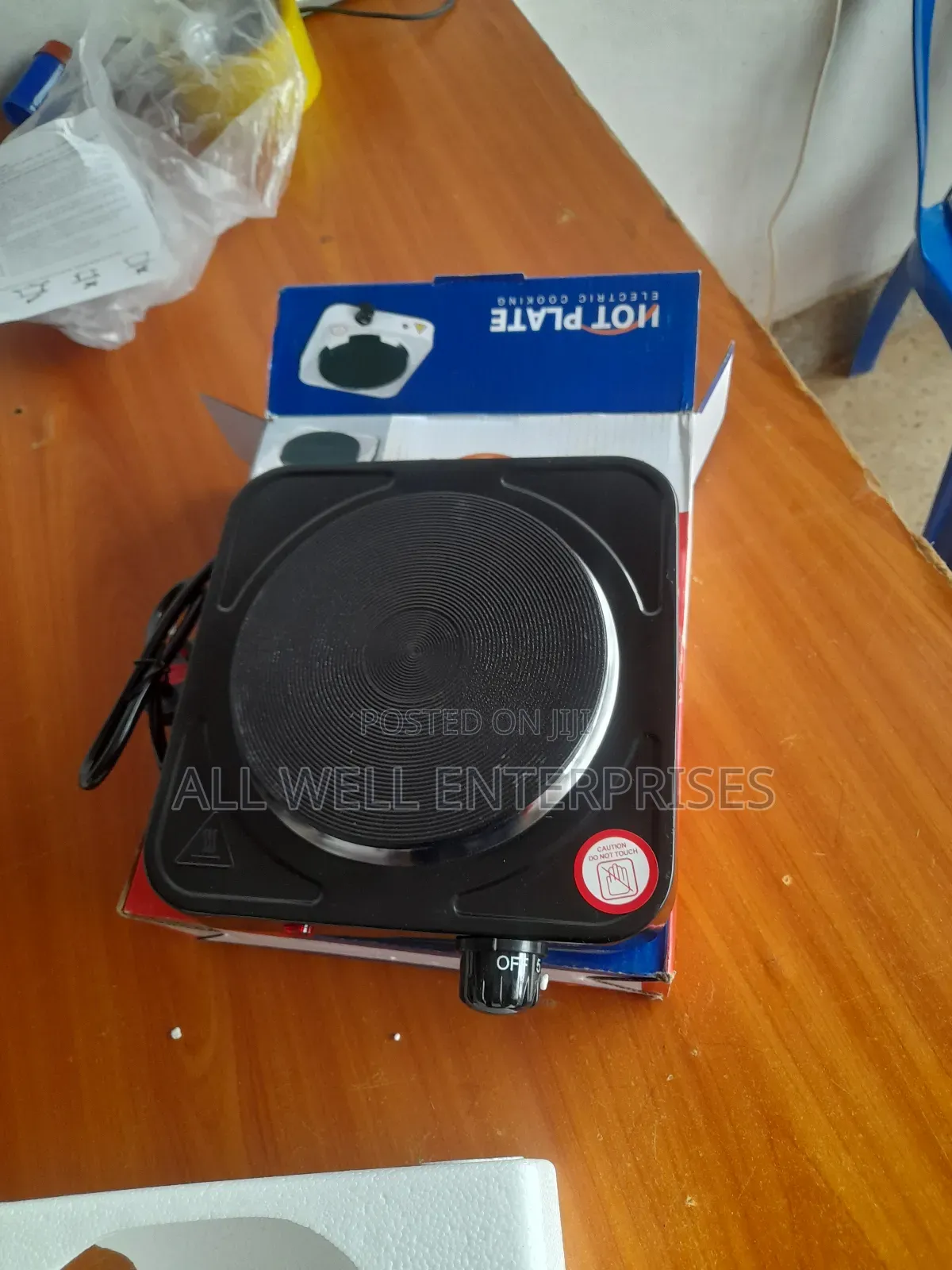 Single Solid Hotplate - Black