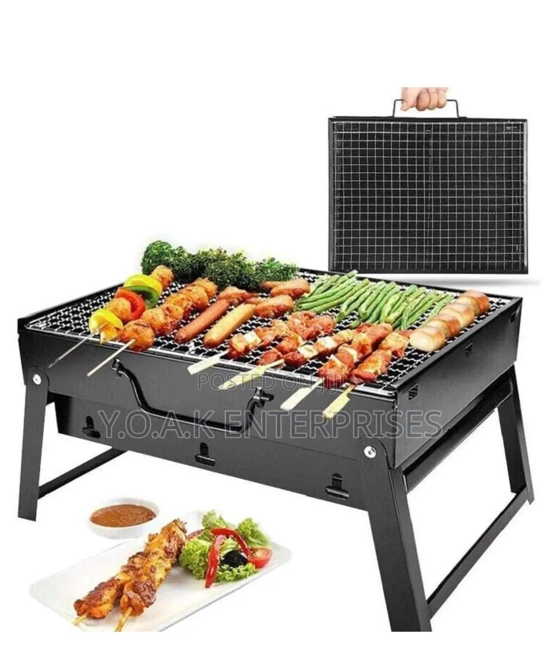 Portable Folding Charcoal Barbecue Grill