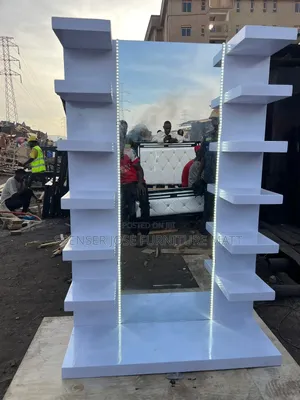 Twe in One Dressing Mirror/Shoe Rack With Led