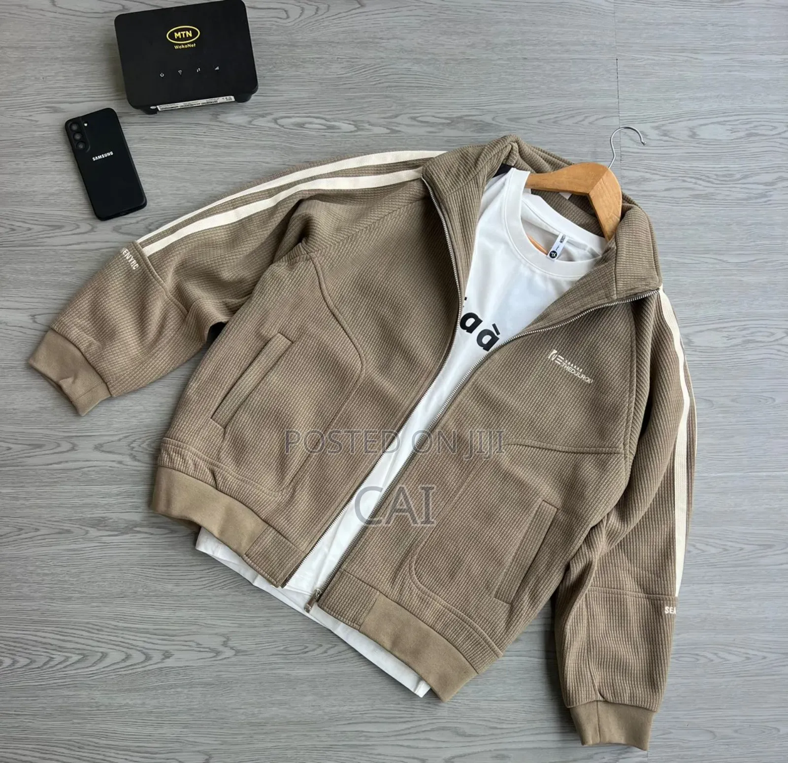 Casual Textured Jackets. Neutral Colours