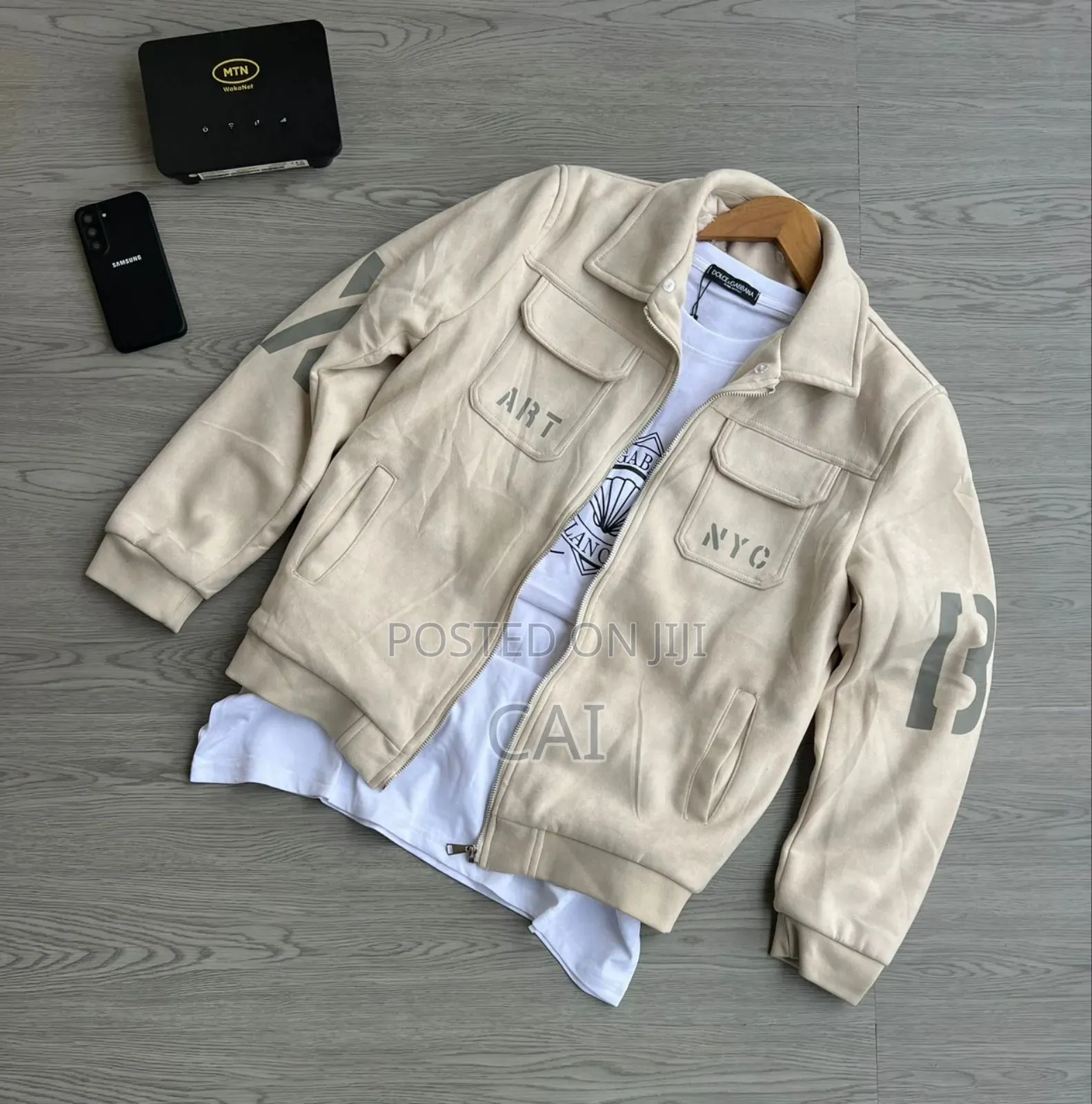 Casual Textured Jackets. Neutral Colours