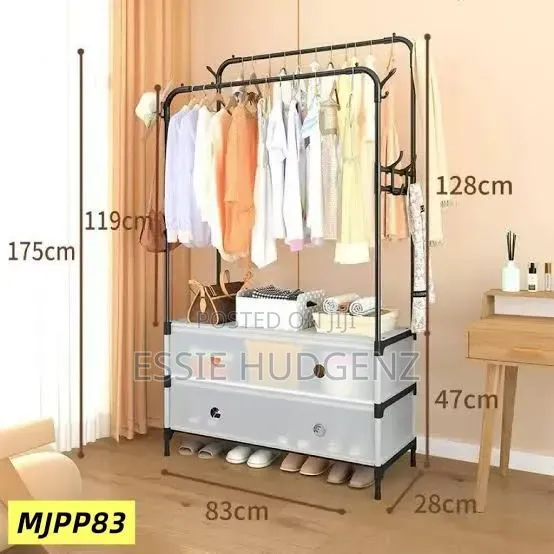 Metal And Plastic Multifunctional Garment Rack