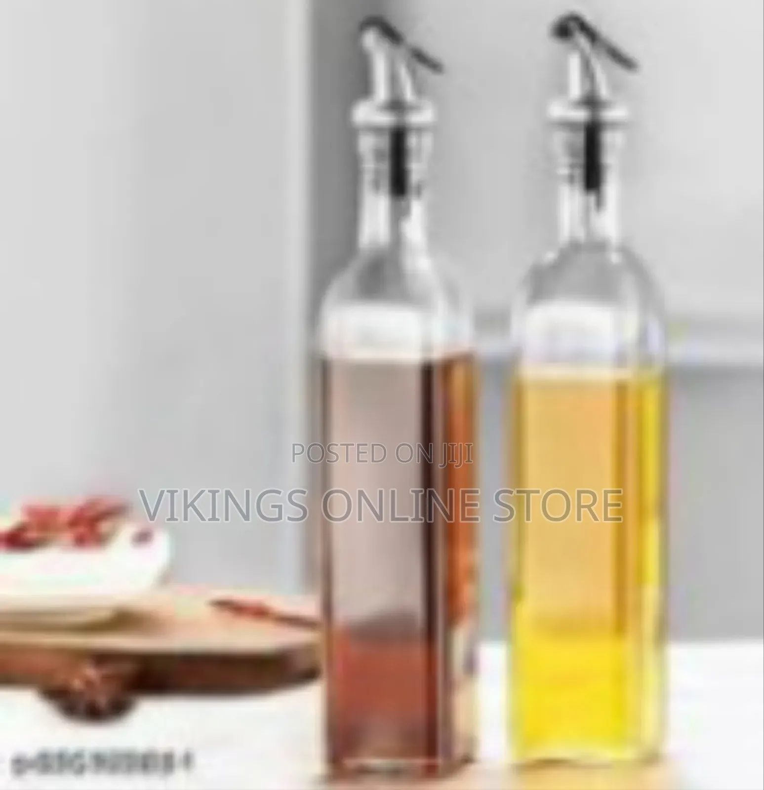 2 Pieces of Glass Oil Dispenser Bottle 500 Ml for Kitchen, Vinegar