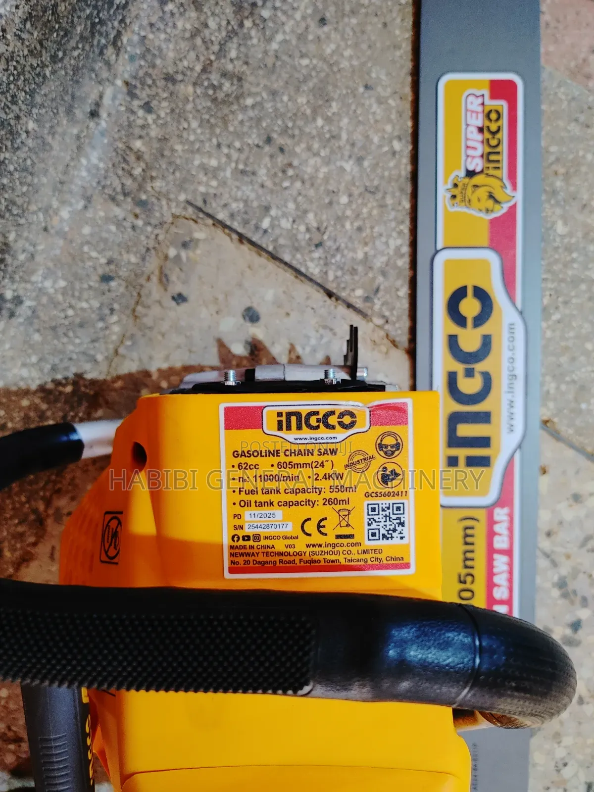 Ingco 24 Inches 2 Stroke Petrol Chainsaws