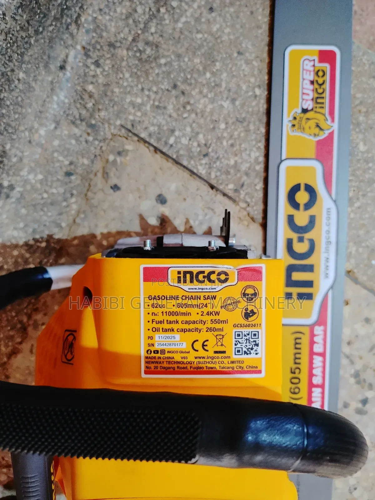Ingco 24 Inches 2 Stroke Petrol Chainsaws