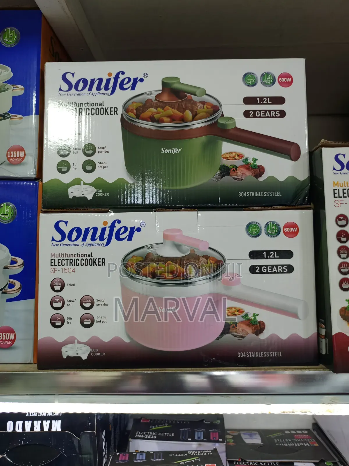 1.2l Sonifer Sf-1504 Multifunctional Electric Cooker,