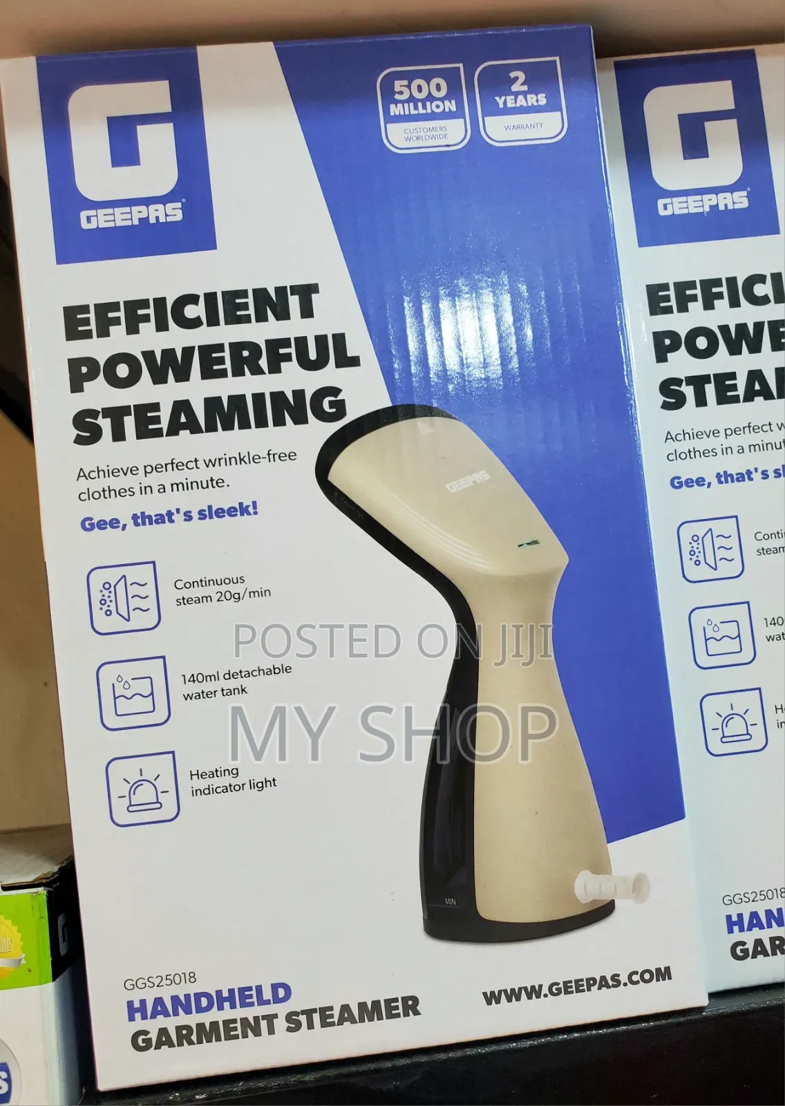 Geepas Mini Garment Steamer - For Travel Home Use